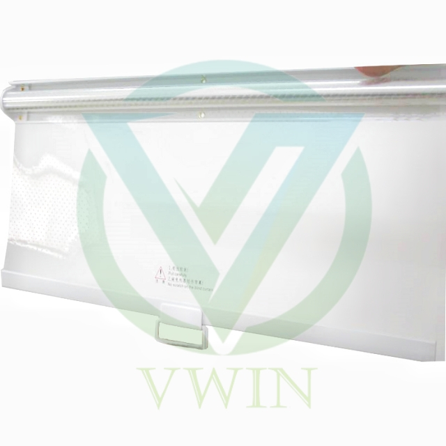 Breathable Perforated Transparent Plastic Night Curtain for Commercial Display Cabinets