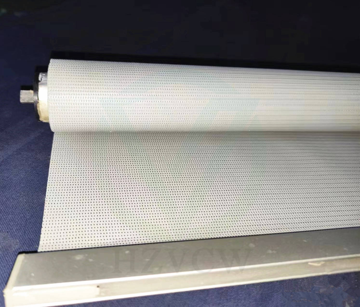 Durable non‑punch fabric night curtain for shop display showcase, complete unit