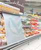 Silver solid night blind in real supermarket retail application scene
