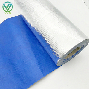 Dark blue fire retardent woven laminated alu foil, AWTA certified heavy duty wall wrap insulation