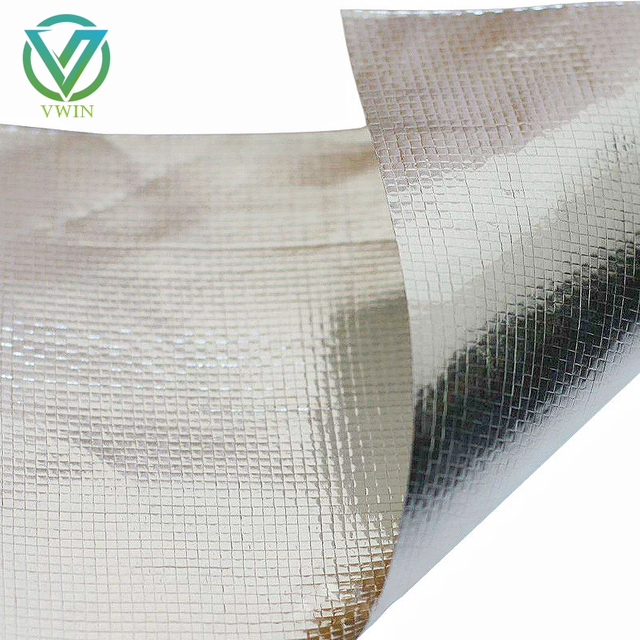 Double sided aluminium foil backed weave fabric for general construction heat insulation