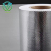Main image of aluminum foil laminated woven fabric, heat reflective vapor barrier roll used as outer facing for HVAC duct thermal insulation