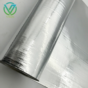 Two faced aluminum foil laminated woven fabric for shipping container liner moisture & thermal insulation