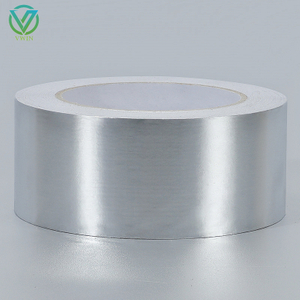 Main view of silver mylar aluminum foil tape, high-sealing heat-resistant tape for metallic exhaust pipe repair