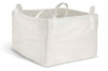 Blank square standard jumbo ton bag made of new PP woven fabric, customizable printing for construction waste packing