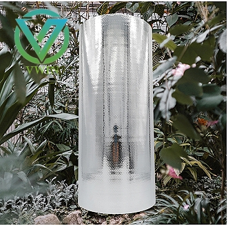 Main image of aluminum-film-composite woven fabric, heat & vapor barrier roll for thermal equipment & high temp pipeline insulation wrapping