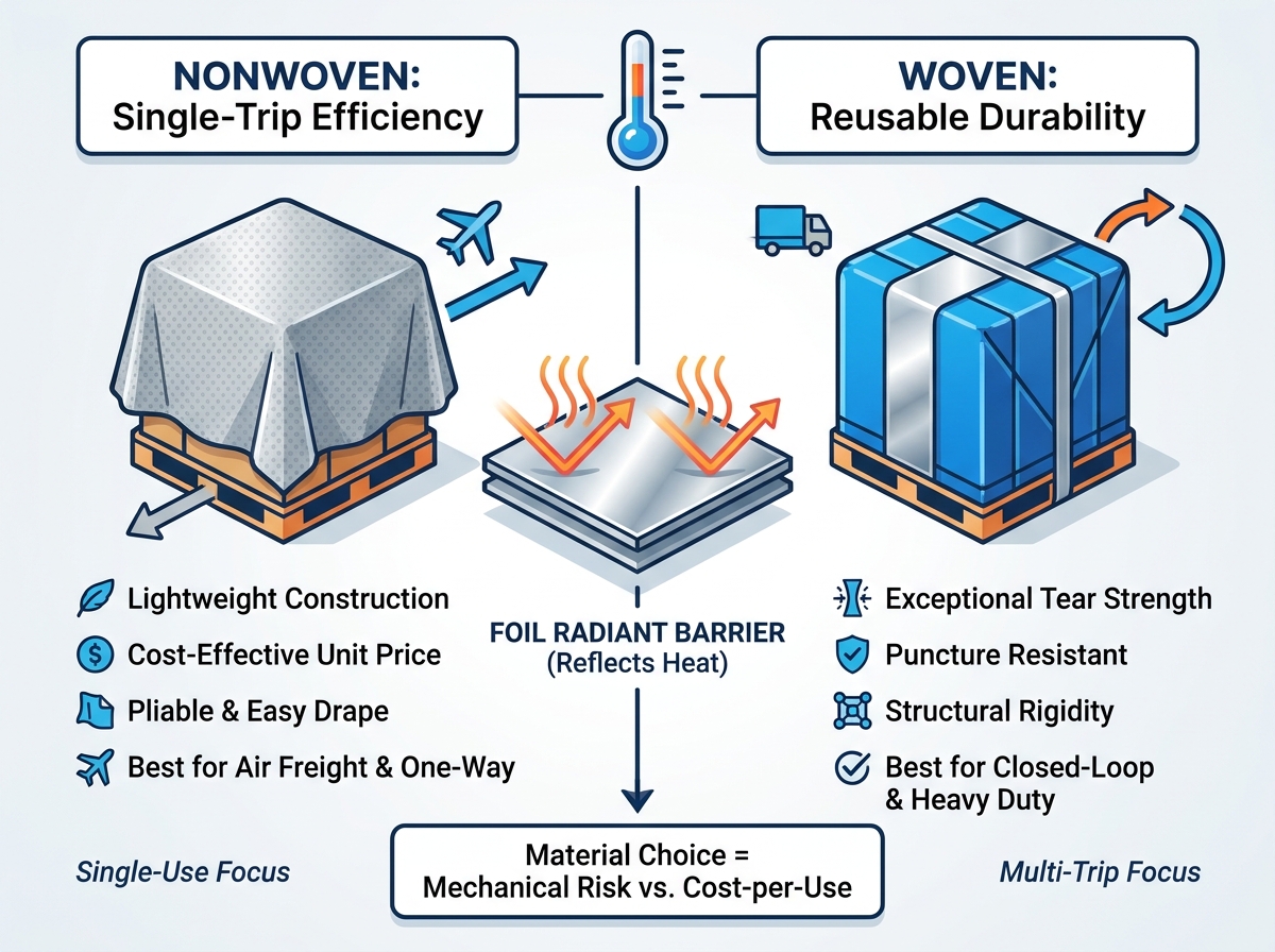Foil Laminated Nonwoven vs Woven Fabric