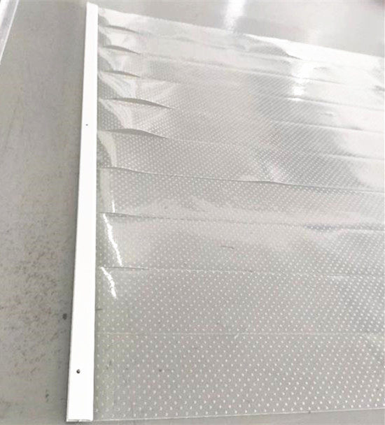 Breathable transparent thin night curtain for showcase, clear thin retail display case night blind