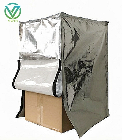 Main image of aluminum foil laminated woven fabric, vapor barrier anti-rust light blocking roll for precision machinery tray protective cover fabrication