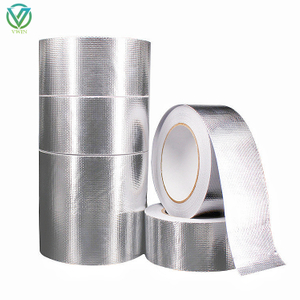 Main shot of multi-size flame retardant aluminum foil fiberglass tape, thermal insulation sealing tape for heat transfer pipelines