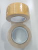 Double stacked yellow anti slip tape on white background, anti-abrasion for high-traffic indoor stair walking area