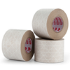 Multi-size stacked white PP scrim tape rolls, tear resistant mesh for temporary protection of metal panels & doors