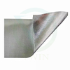 Raw material close-up of aluminum foil fiberglass cloth roll for producing food, medicine and cosmetic insulated boxes