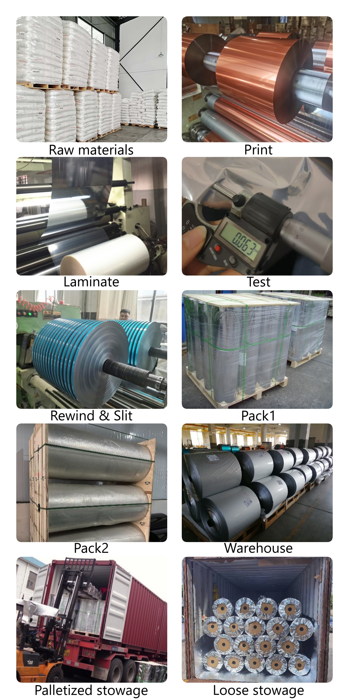 Factory real shot, production process of aluminum plastic composite film