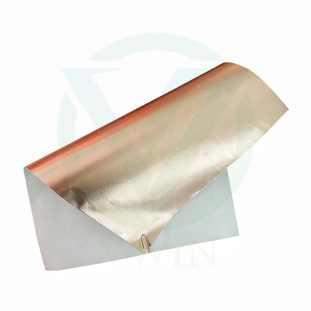 Main product image of gold aluminum foil laminated fiberglass cloth for air duct thermal insulation