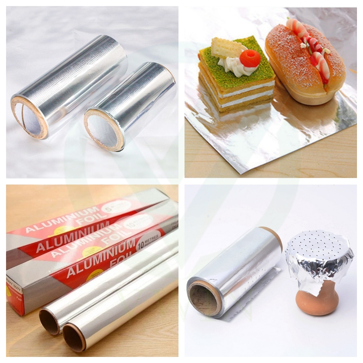 Premium aluminum foil rolls with durable cardboard core for kitchen, catering and industrial use.