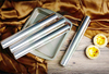 Pre-cut aluminum foil strips or disposable molds, ideal for specific culinary applications like seafood and BBQ.