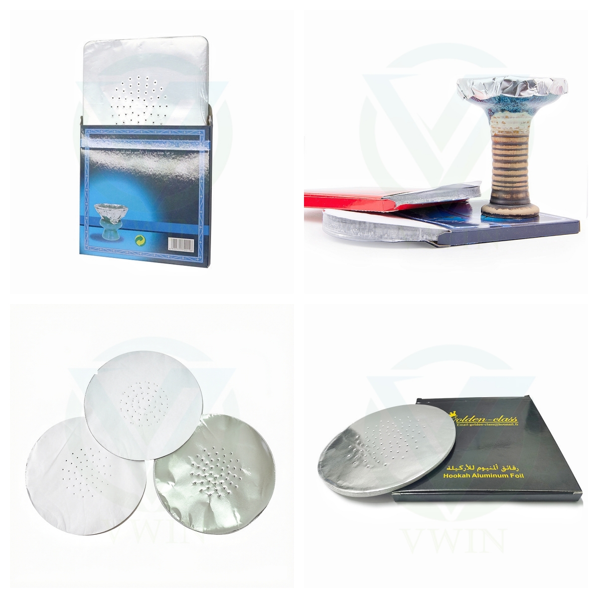 Perforated hookah aluminum foil sheets