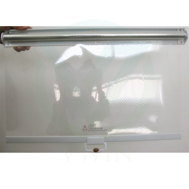 Air-Permeable Space-Saving No-Storage-Needed Plastic Night Cover for Compact Convenience Store Displays