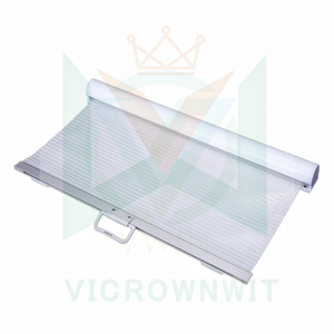 Detail View of the White Night Curtain – Aluminum + PET Material