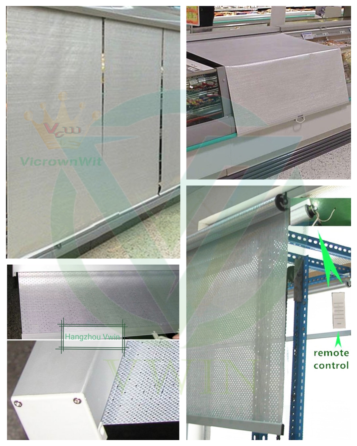 Practical Application of Silver Aluminum Foil Night Blinds in Supermarket Cold Chain Areas, Balancing Aesthetics and Energy Saving
