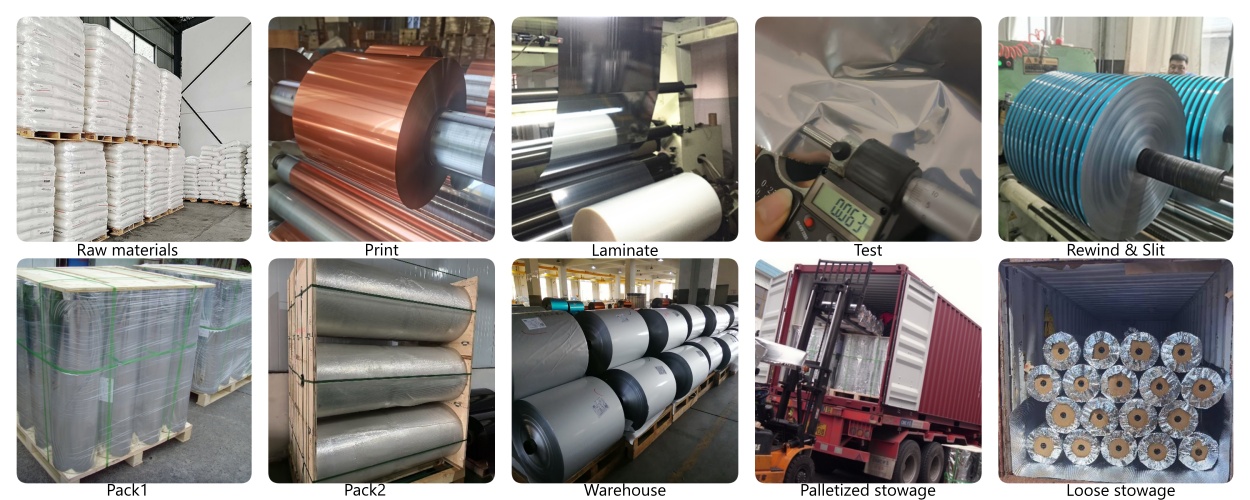 Factory real shot, production process of aluminum plastic composite film