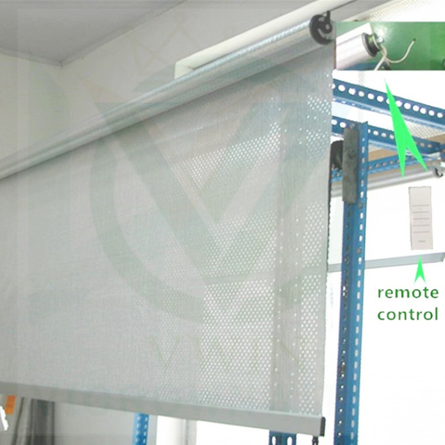 Durable electric ventilated automatic venting night blind for freezers, electric roller blind main picture