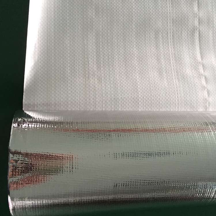 1，Woven Fabric laminated Metallised PET as Wall tear resistant protective layer.jpg