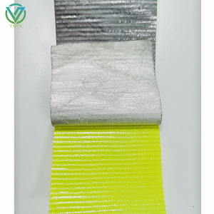 Main shot of high temperature resistant aluminum foil fiberglass tape, heat insulation sealing tape for thermal insulation projects