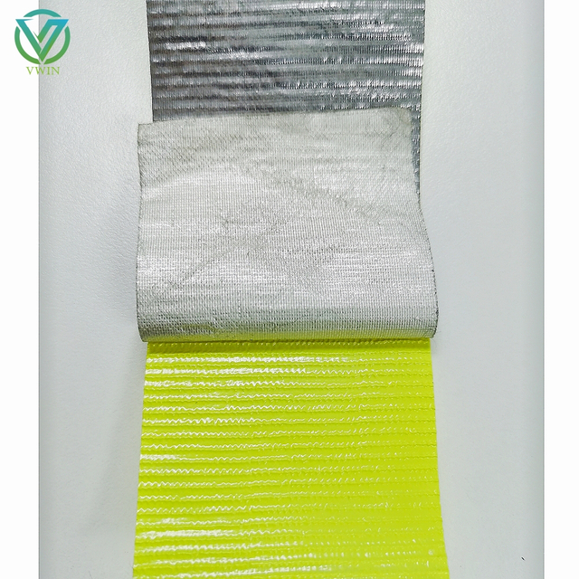 Main shot of high temperature resistant aluminum foil fiberglass tape, heat insulation sealing tape for thermal insulation projects