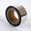 Wide full roll close-up of high tensile metallized polyester tape, stable adhesion for large electronic housing seam EMI shielding
