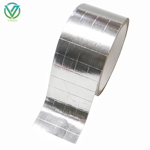 Main shot of flame retardant solvent based aluminum foil scrim kraft tape, fiberglass reinforced sealing tape for duct insulation seaming