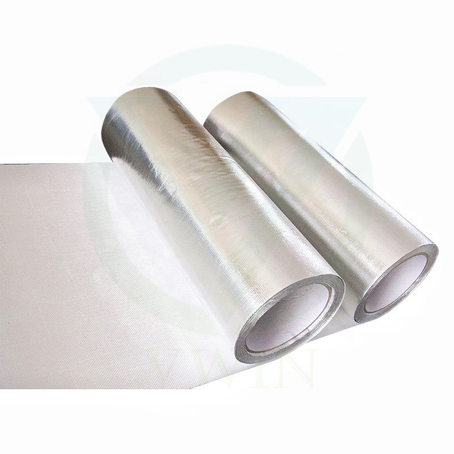 Main product image of aluminum foil fiberglass cloth for EMI shielding boxes of communication equipment