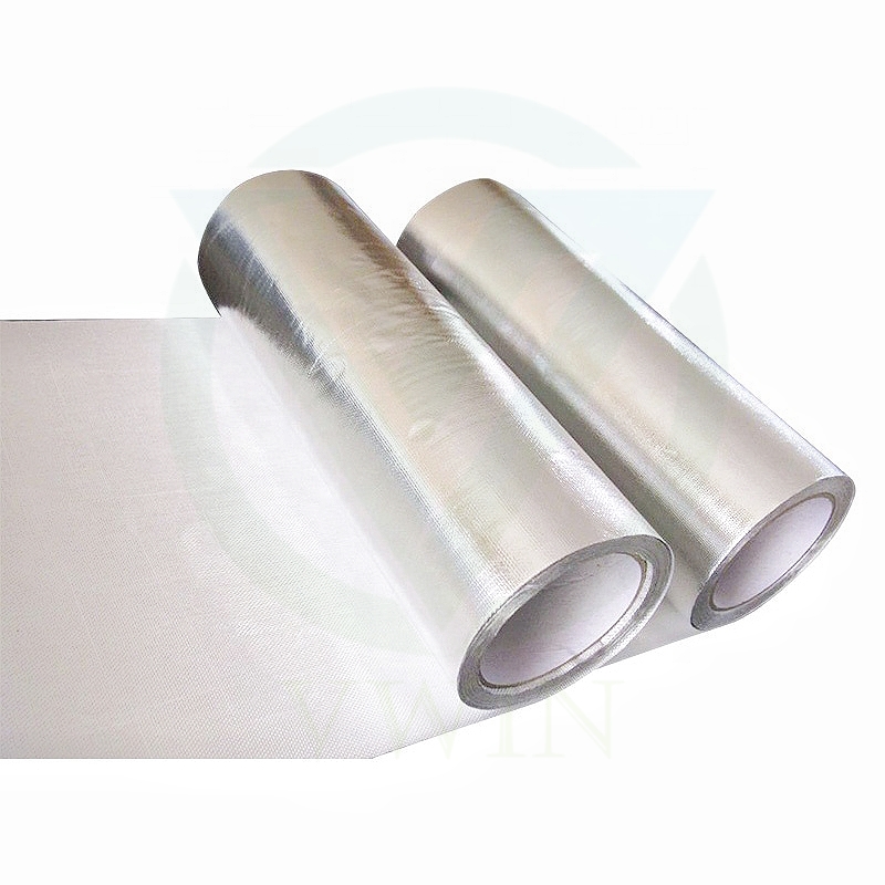 Main product image of aluminum foil fiberglass cloth for EMI shielding boxes of communication equipment