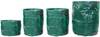 Multi-size green PE-coated PP woven garden sacks, multiple volumes for different heavy packaging demands