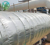 Main image of tear-resistant VMPET-laminated woven fabric, tensile grid substrate for oil tank & pipeline thermal wrapping protection