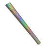 Full wide roll holographic laser aluminum woven laminate, iridescent light refraction fabric for mass cosmetic & holiday luxury gift box cutting