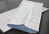Side view of rolled printed aluminum foil fiberglass fabric