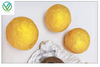 Close-up of folded foil balls demonstrating flexibility, highlighting material thickness and quality