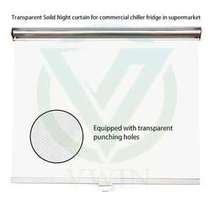 Perforated Dustproof Easy-Clean Plastic Night Blind for Restaurant Walk-in Refrigerators