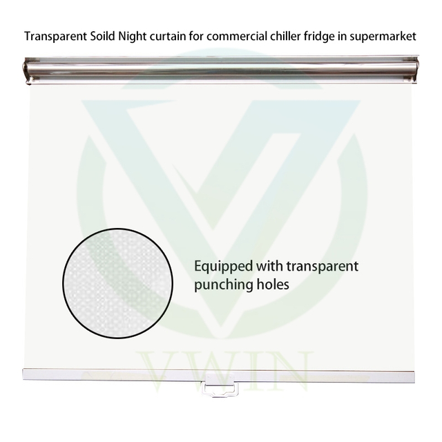 Perforated Dustproof Easy-Clean Plastic Night Blind for Restaurant Walk-in Refrigerators