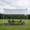 Reflective anti-UV rain-resistant MPET laminated woven fabric for camping tarp sunshade