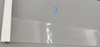 Partial shooting of breathable transparent thin night curtain for commercial display showcase