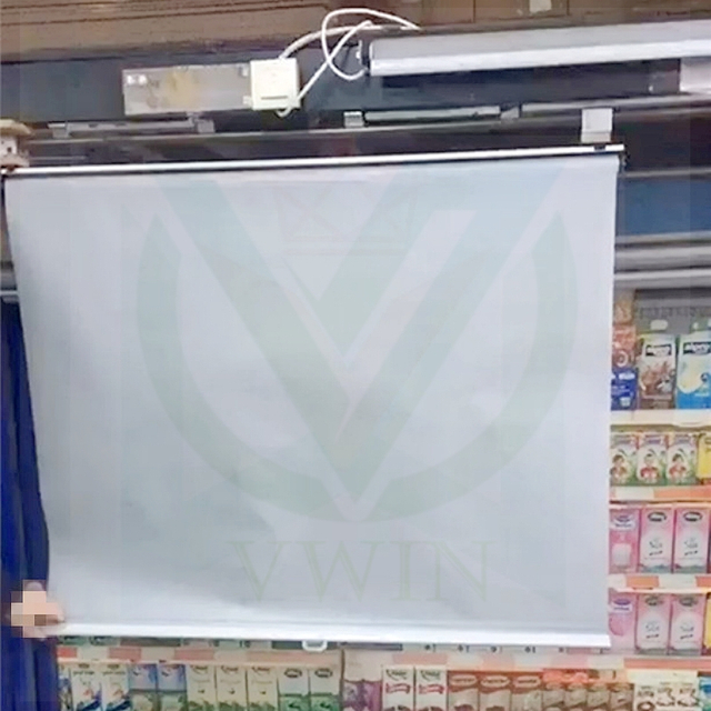 Energy-saving automatic night blind with square cover, perforated small-hole freezer shade main product image
