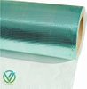 Anti-glare green flame retardant woven foil for bubble insulation facing