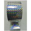 Folded texture close-up of laser film tape, 3D grating holographic effect for curved gift & nameplate laser decoration
