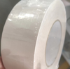 Folded texture shot of white PP scrim tape, flexible for curved hardware profile edge scratch prevention
