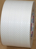 Wide full roll grid reinforced white woven tape close-up, grid layer enhances tensile strength for large jumbo bag damage repair