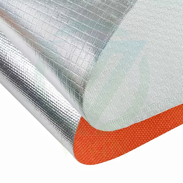 Main product image of colored fiberglass cloth laminated aluminum foil for rust and corrosion prevention packaging of chemical equipment