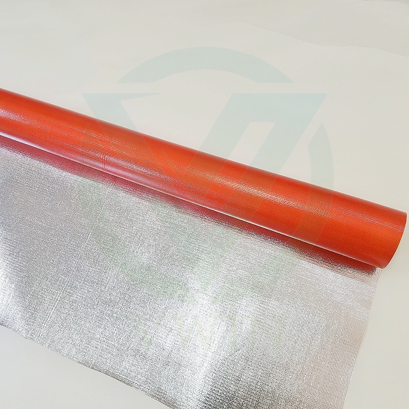 Main image of custom printed double-aluminum-foil fiberglass for thermal insulation bag making